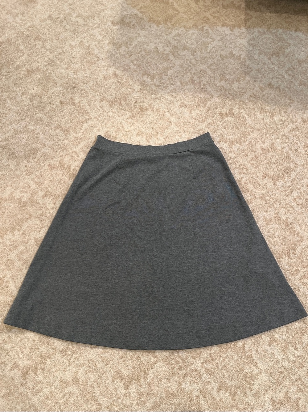 Ivee Gray A-Line Midi Skirt size XXL, easy care, comfortable
